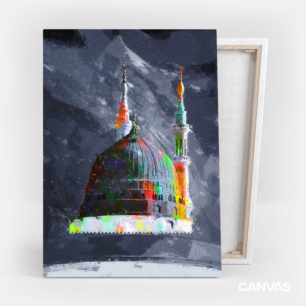 Green dome wall art