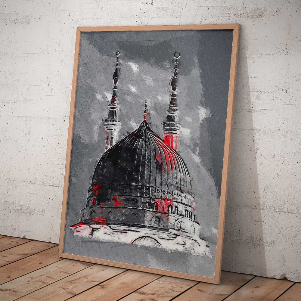 Green dome wall art