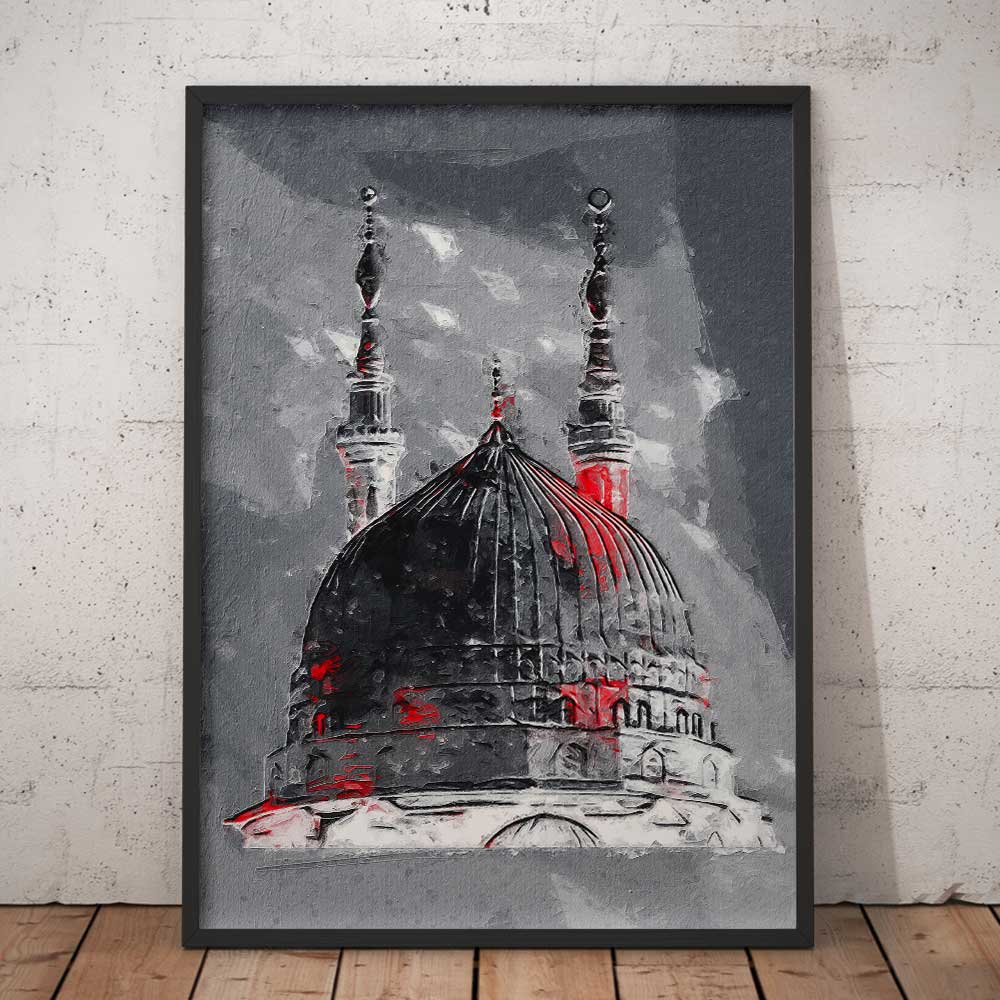 Green dome wall art